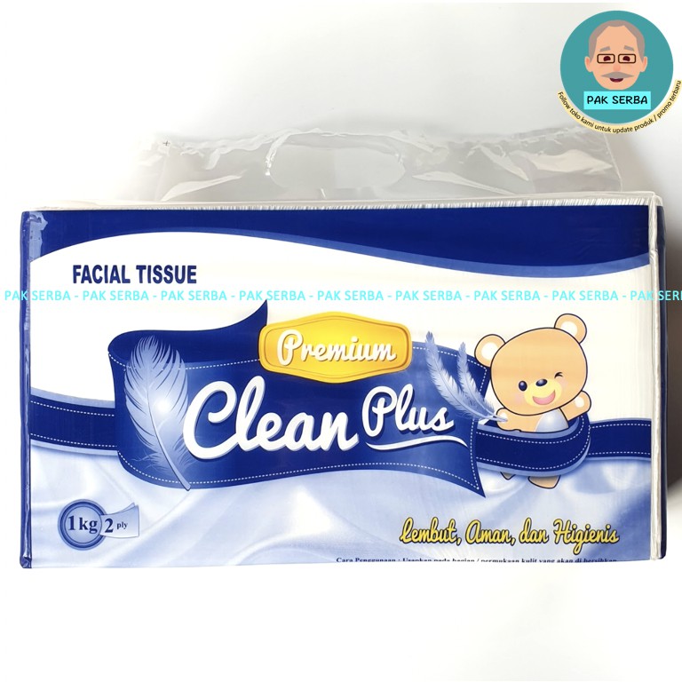 Jual Clean Plus Premium Facial Tissue 1kg Tisu Wajah 1000gr Clean