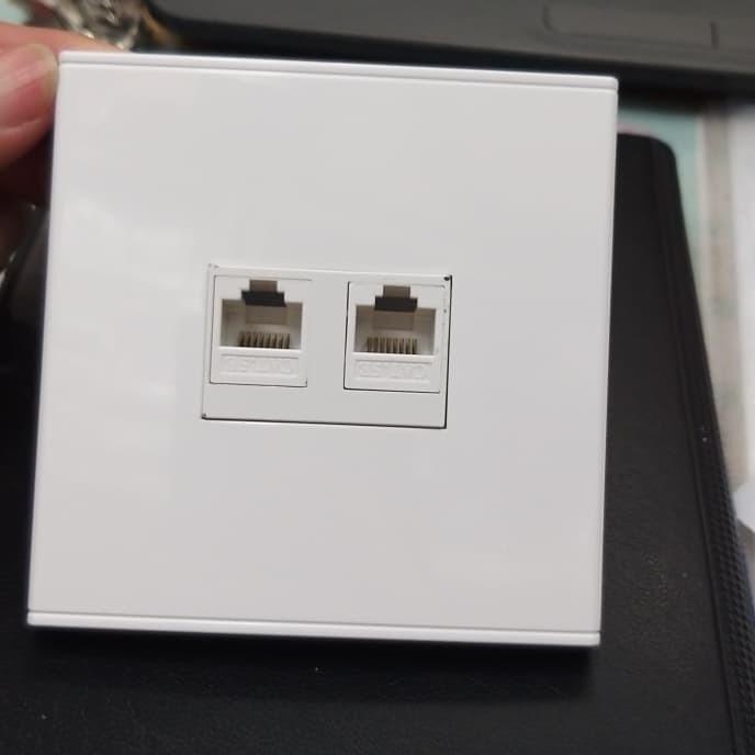 Jual Stop Kontak Lan Rj45 2 Port | Shopee Indonesia