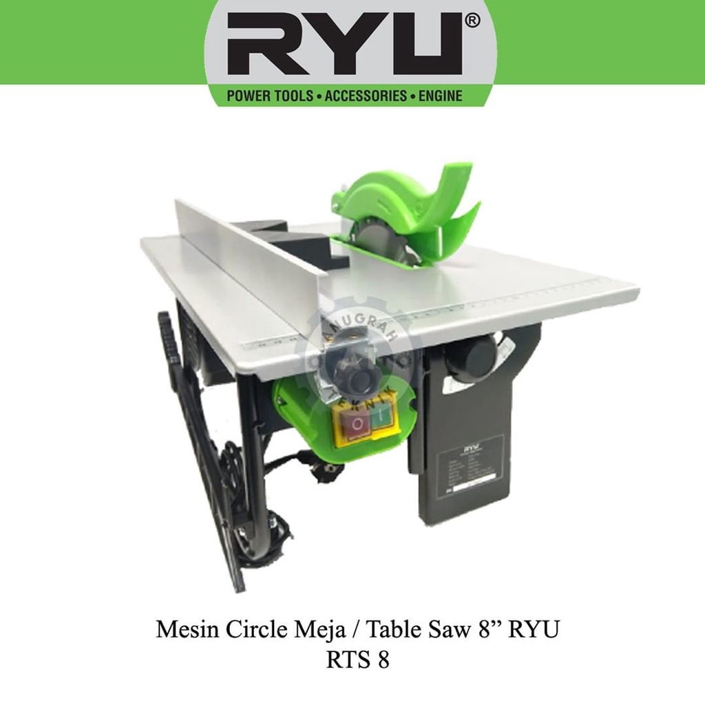 Jual RYU Table Saw RTS 8 / Mesin Gergaji Kayu Meja 8 inch RYU by Tekiro ...