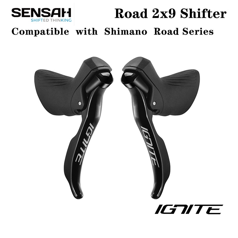 Jual SENSAH IGNITE Road Bike Shifter 2x8 2x9 Speed Brake Lever Bicycle ...