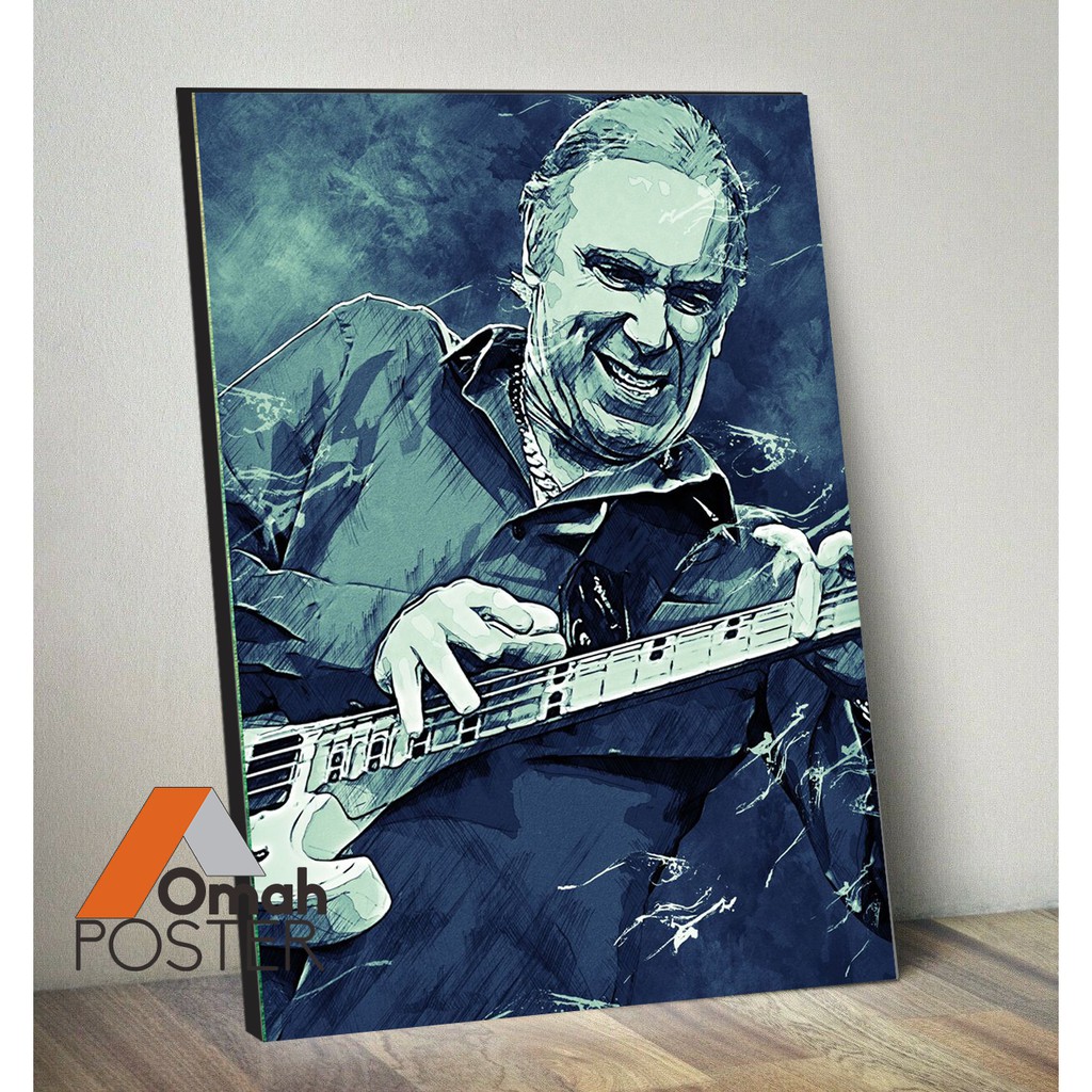 Jual POSTER KAYU - DEKORASI HIASAN DINDING - BILLY SHEEHAN BASSIST MR
