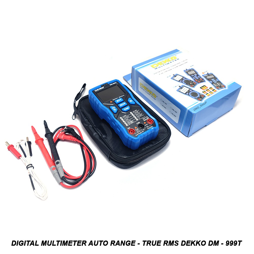 Jual Digital Multimeter Auto Range - True RMS - Dekko DM-999T | Shopee ...