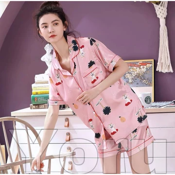 Pamelo Piyama Import HP Satin Fashion Wanita Baju Tidur Import Saten Piyama Satin Import Piyama