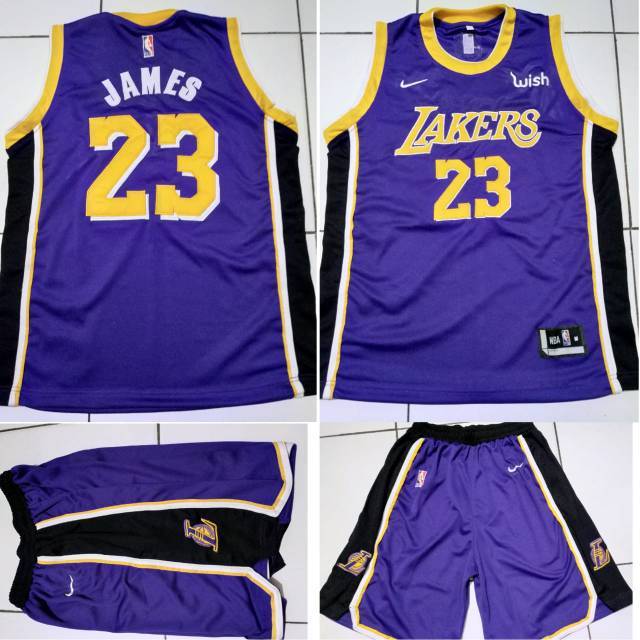 Jual Jersey Basket NBA Lakers Ungu "Lebron James" Shopee Indonesia