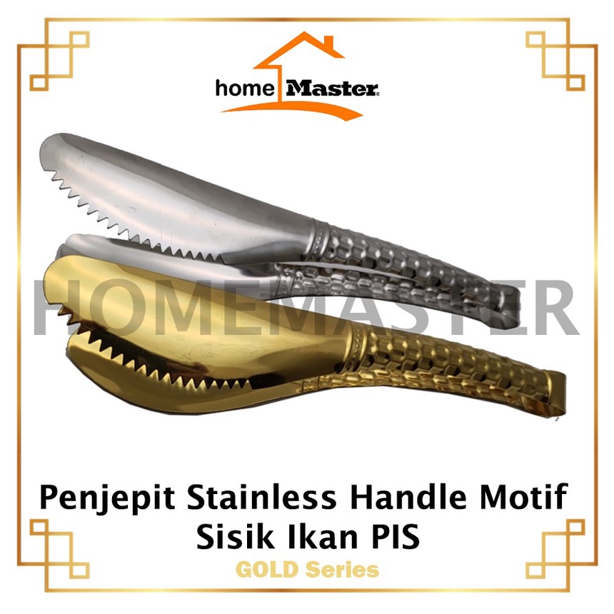 Jual HomeMaster Penjepit Capitan Tongs Stainless Motif Scale Sisik 12 30 Cm PIS12 Shopee