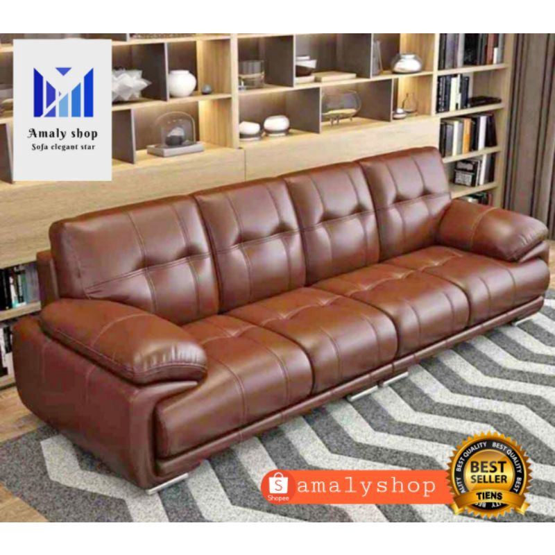 Jual Sofa 4 Seater Minimalis Kursi ruang Tamu Modern Model Sofa Terbaru