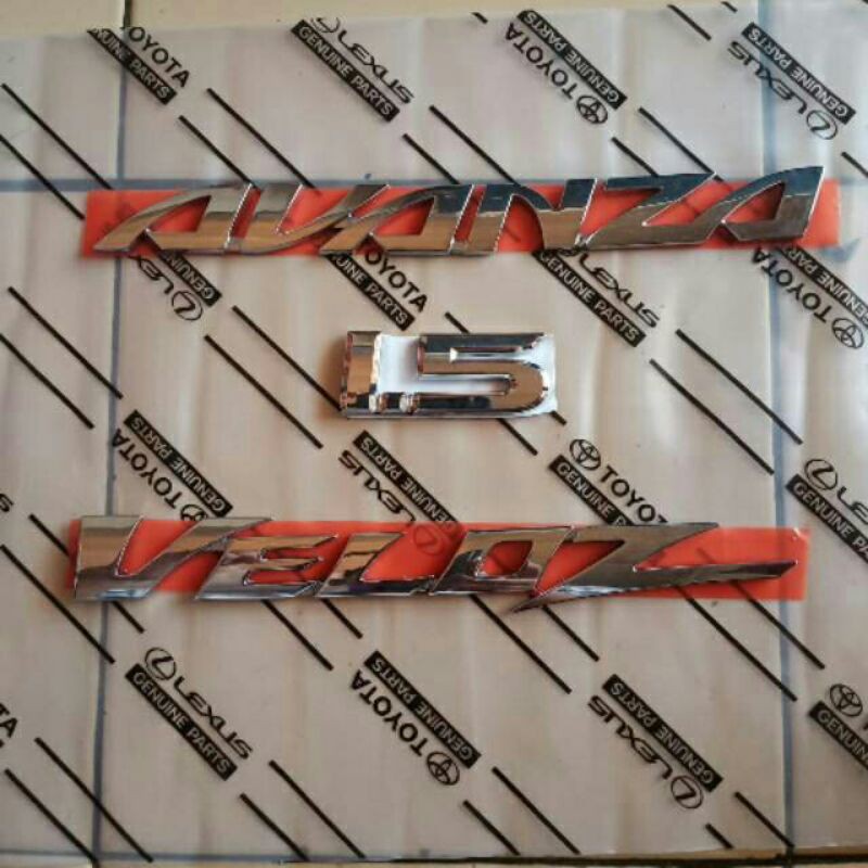 Jual EMBLEM SET AVANZA 1.5 VELOZ ORIGINAL BAGASI BELAKANG | Shopee ...