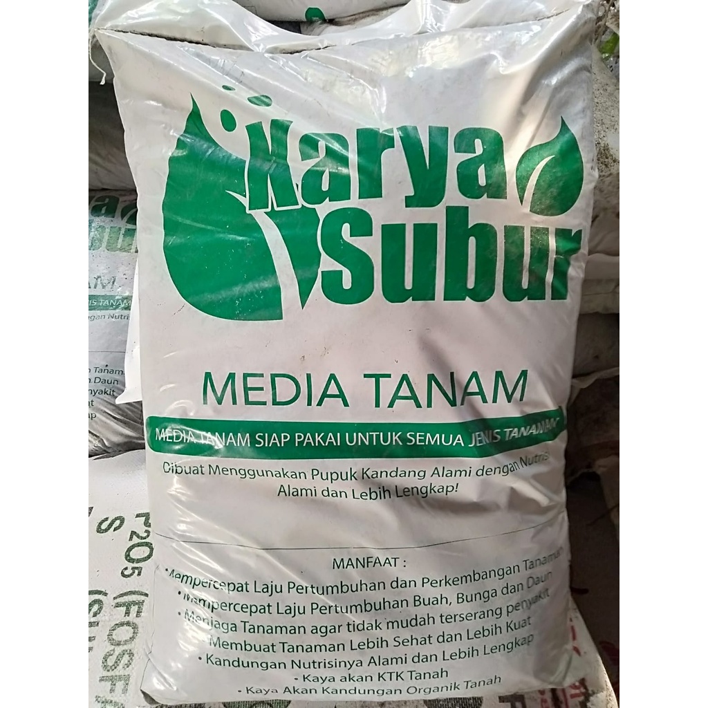Media Tanam Cap Karya Subur 10kg siap pakai untuk Mempercepat Pertumbuhan