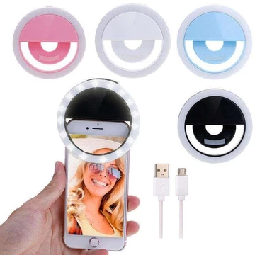 Ring Light Mini Selfie Lampu LED Ringlight Mini Lampu Selfie Lampu Flash