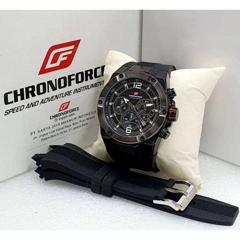 Jual Jam Tangan Pria Chronoforce 5231 Original Paket Tali | Shopee ...