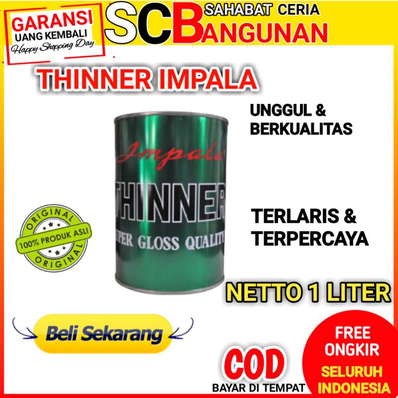 Jual Thinner Impala Thiner Pengencer Cat Minyak Besi Kayu Tiner Impala Shopee Indonesia 7373