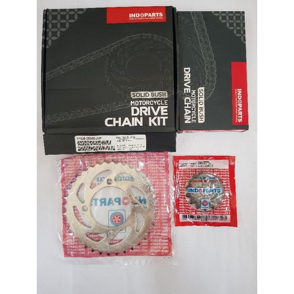 Jual GEAR SET YAMAHA JUPITER Z MERK INDOPARTS / GEAR PAKET + RANTAI