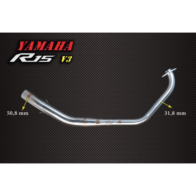 Jual Header Exhaust With Mid Pipe Stainless Bending for Yamaha R15 v3 ...