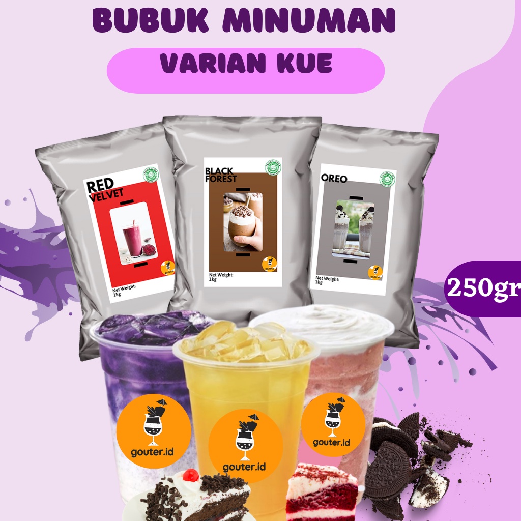 Jual BUBUK MINUMAN RASA KUE 250GR / SERBUK MINUMAN ANEKA RASA / POWDER ...