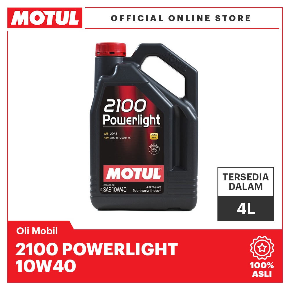 Jual Oli Mobil Motul 2100 POWERLIGHT 10W40 4L | Shopee Indonesia