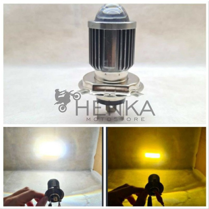 Jual Lampu Led Utama Motor H Hjg Laser High Low Warna Putih Kuning Ac Dc Shopee Indonesia