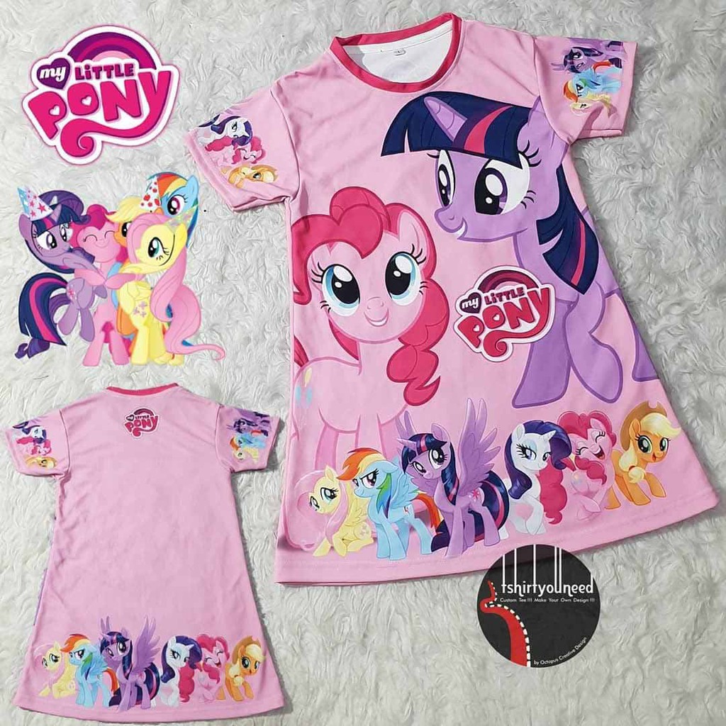 Jual Baju FULLPRINT Dress Kostum Anak Dewasa My Little Pony
