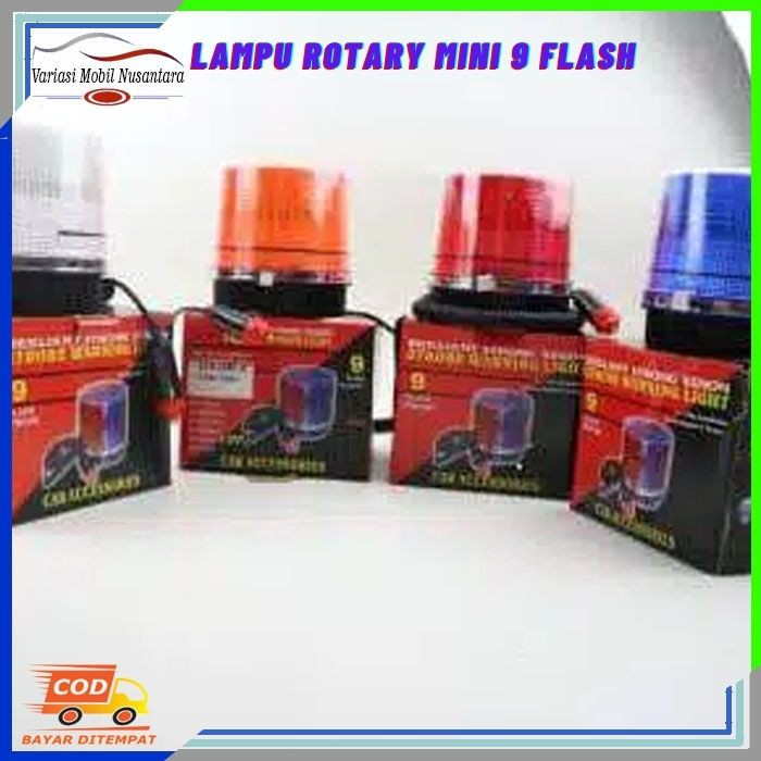 Jual Lampu Led Rotary Mini 9 Flas Lampu Rotari Running Led Variasi ...