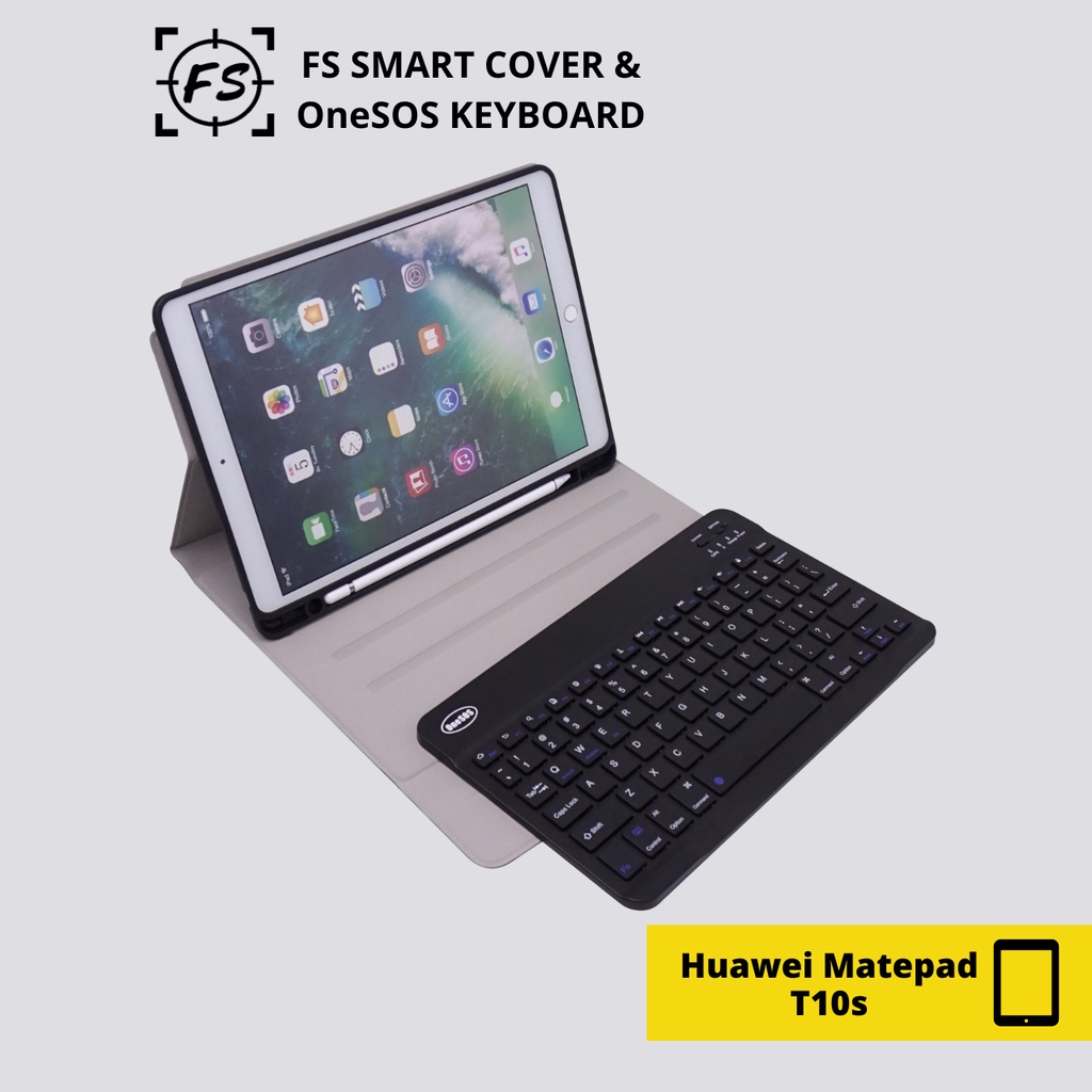 Custodia Magnetic Cover In Pelle PU Per Huawei MatePad T10 (9.7) E T10s (10.1) 2020 - Con Supporto, Rosso