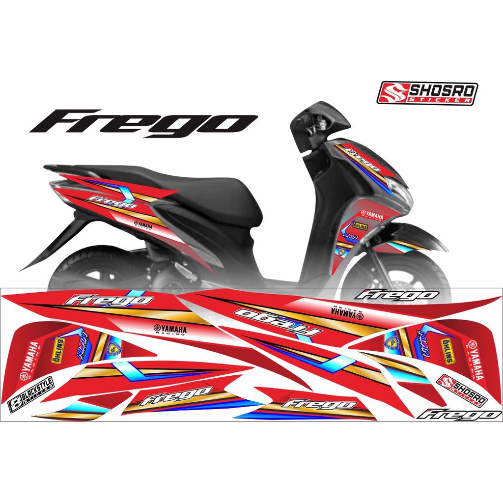 Jual STIKER MOTIF LIS CUSTOM / COD STICKER VARIASI MOTOR YAMAHA FREEGO ...