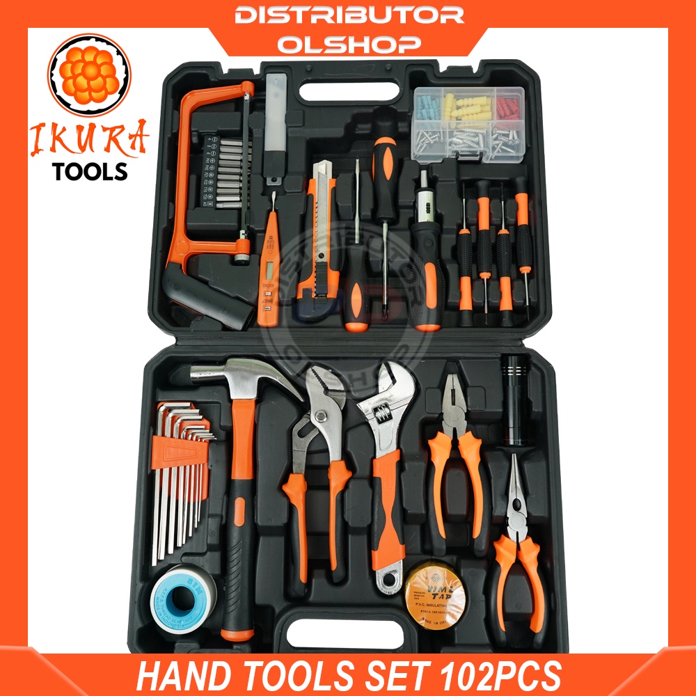 Jual Toolkit Set 102 Pcs Hand Tool Kit Toolbox Alat Perkakas ...