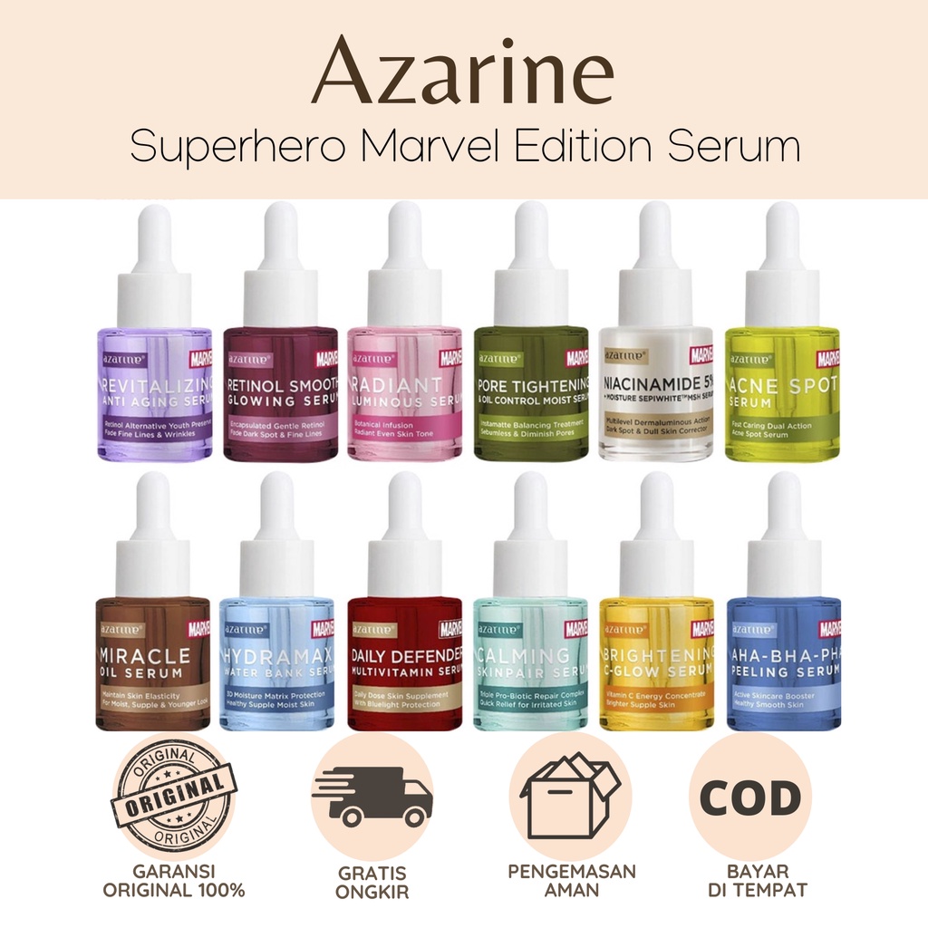 Jual AZARINE x MARVEL Serum Series - Acne Spot | Hydramax Water ...