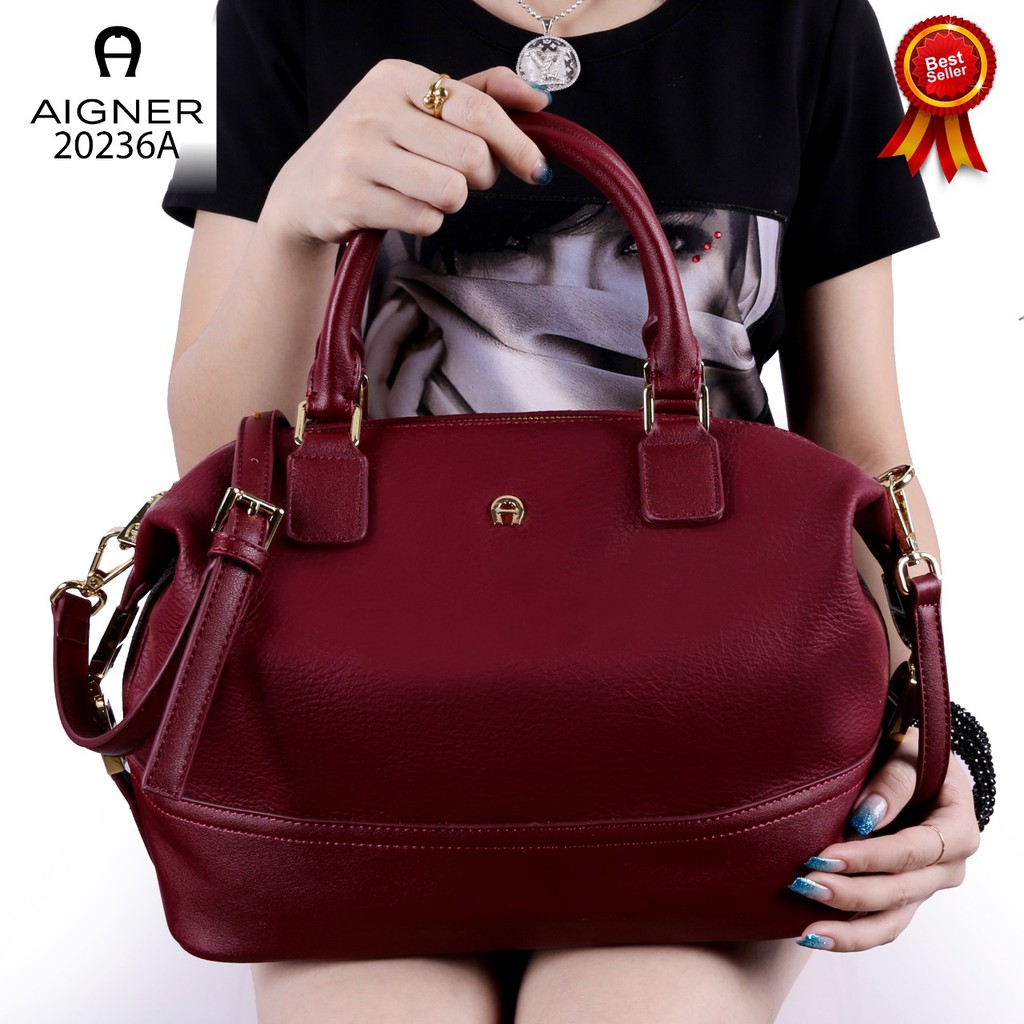 Aigner best sale roma satchel