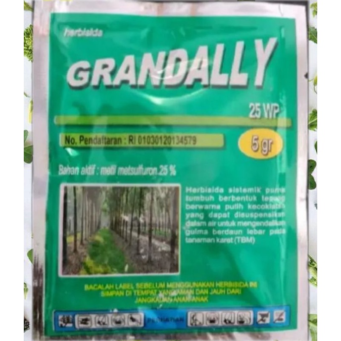 Jual Herbisida Grandally Metil Metsulfuron 25wp Kemasan 5 Gram | Shopee ...