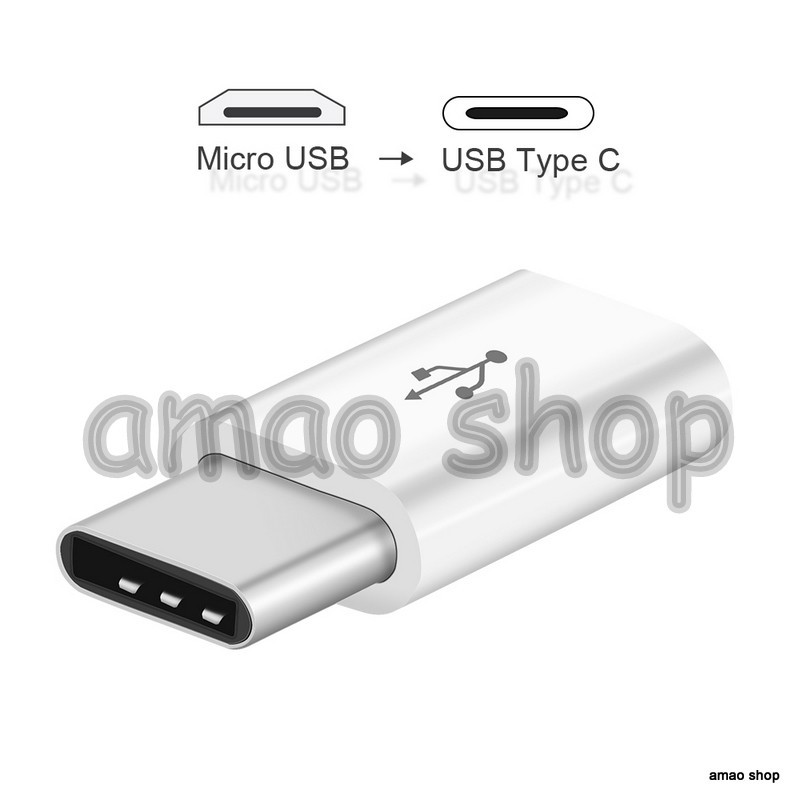 Jual Micro Usb To Type C Micro Usb Female To Type C Male Adapter New Shopee Indonesia