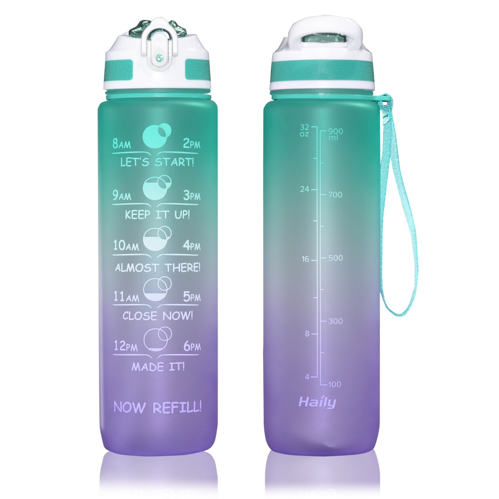 Jual BT 50 Botol Air Minum Gradient Ombre 1000ml 1 Liter Terbaru Warna ...