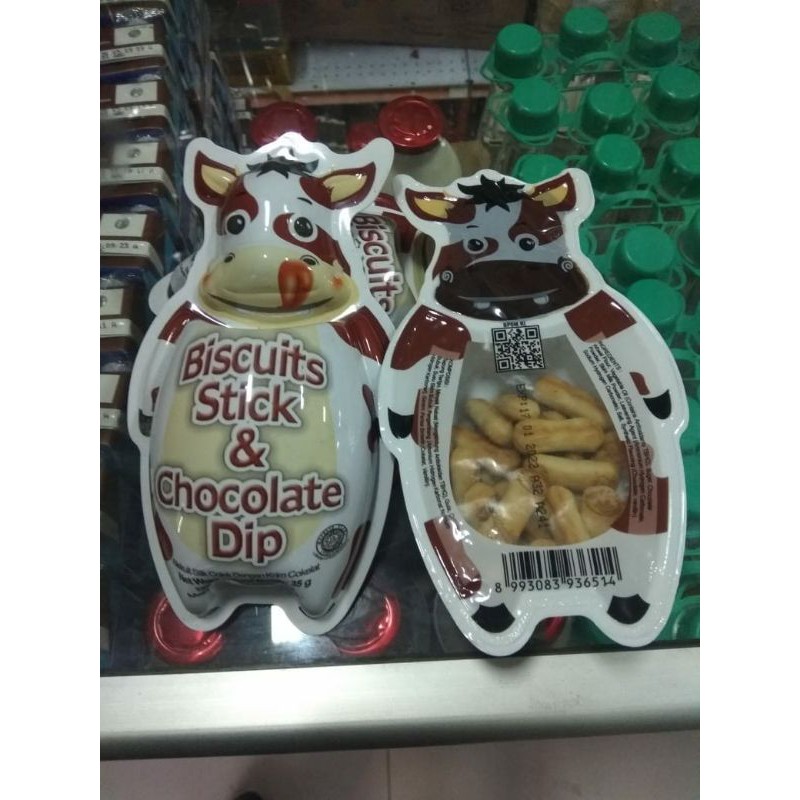 Jual BISKUIT STICK CHOCO DIP, BISKUIT SAPI COLEK BISKITOP (30 PCS ...