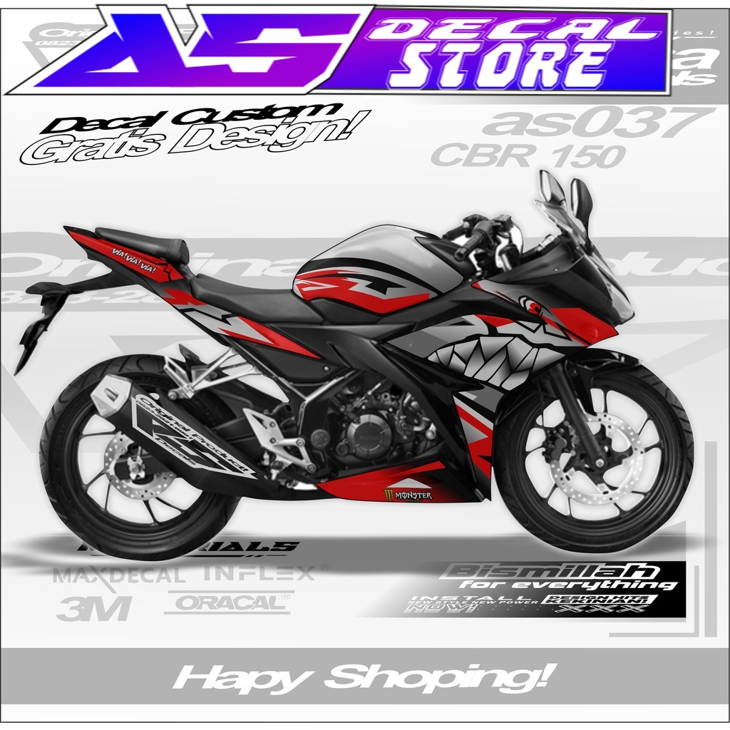 Jual AS37 DECAL STIKER FULL BODY CUSTOM MOTOR CBR 150 | Shopee Indonesia