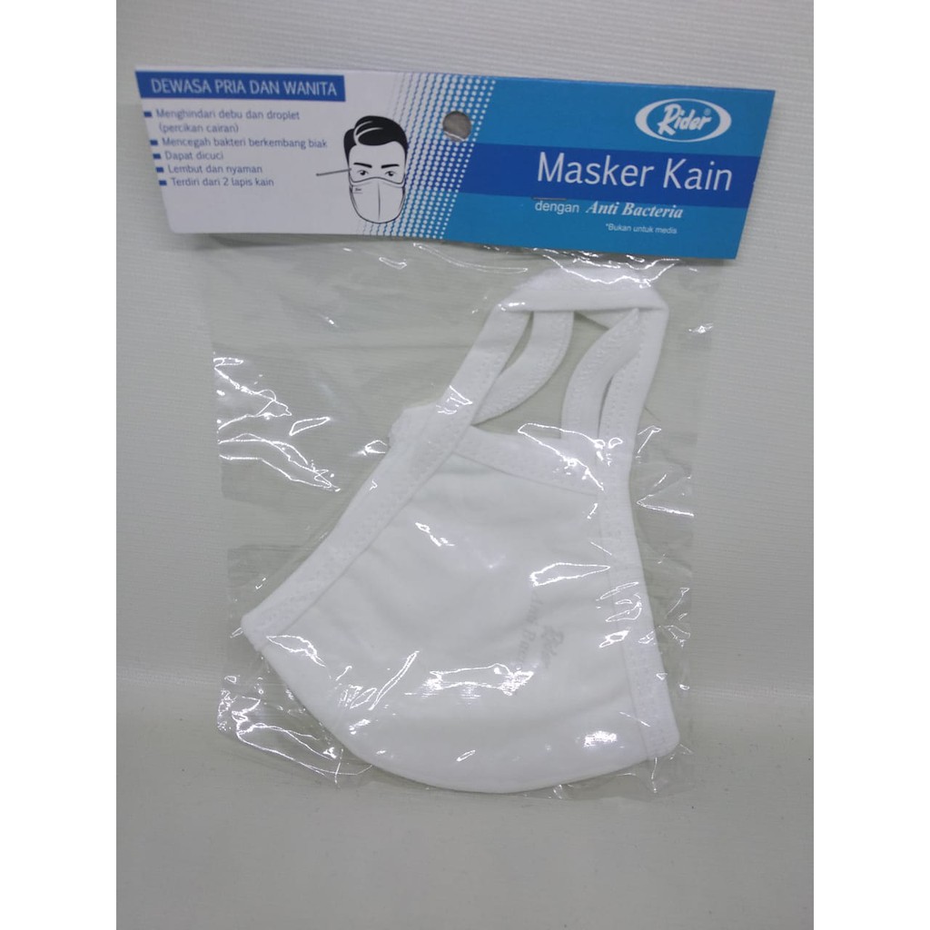 Jual Masker kain Rider Putih Untuk Dewasa pria Dan Wanita | Shopee ...
