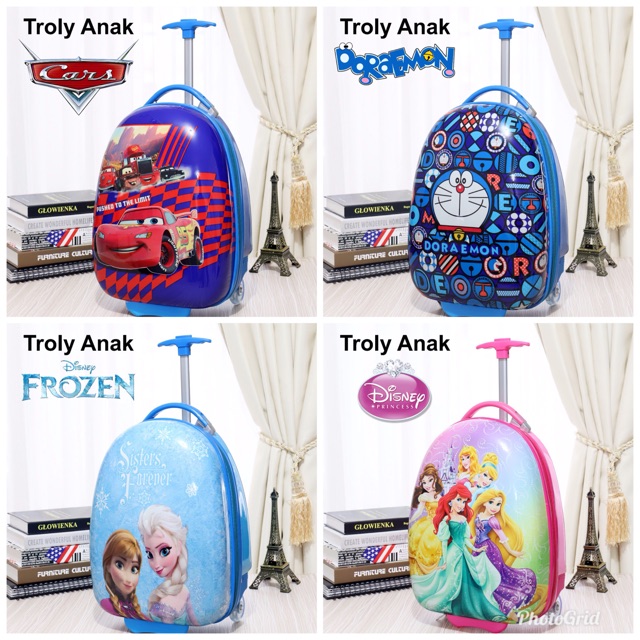 Jual Troly anak batok besar Import model telor 2 roda | Shopee Indonesia