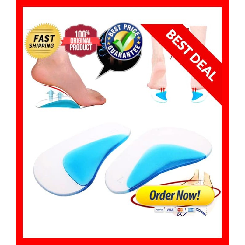 Jual Orthopedic ARCH SUPPORT INSOLE FLAT FOOT CORRECTION KAKI