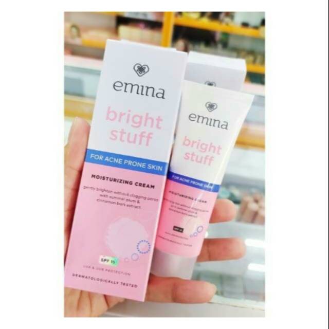 Jual Emina bright Stuff Acne Prone Skin Moisturising Cream 20 ml