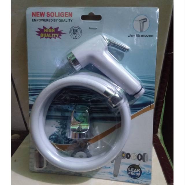 Jual Shower cebok soligen jet shower toilet hitam putih Shopee Indonesia