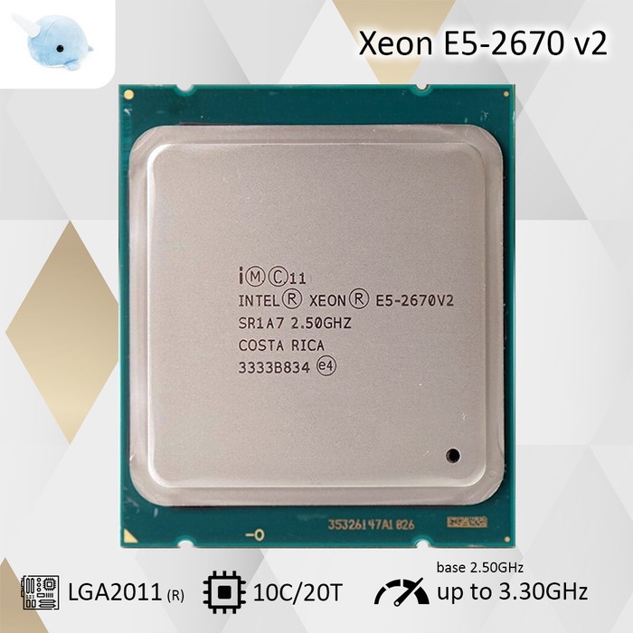 Jual Intel Xeon E5-2670 v2 Processor 3.30GHz LGA 2011 CPU Second 10C20T ...