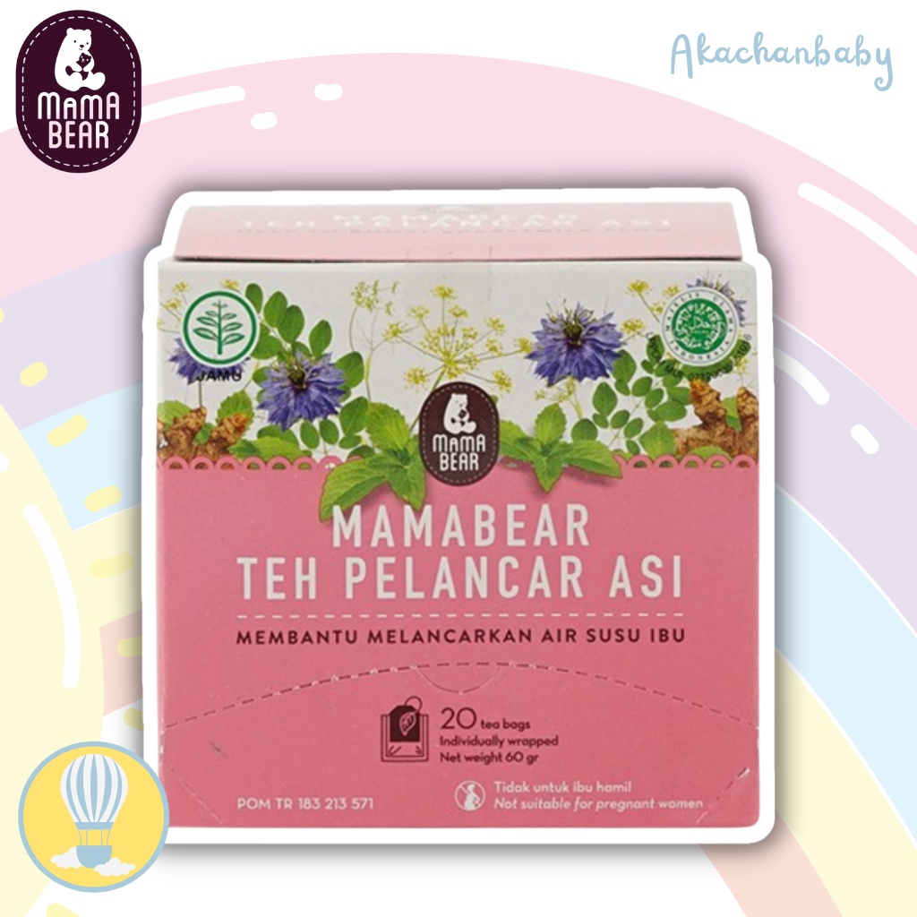 Jual Akachanbaby - Mama Bear Teh Pelancar Asi (Box Isi 20 Sachet ...