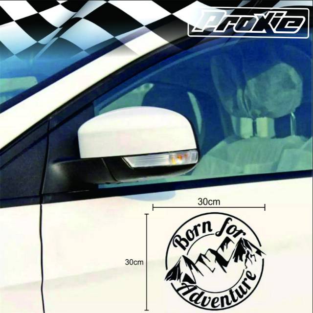 Jual Stiker mobil born for adventure | Shopee Indonesia