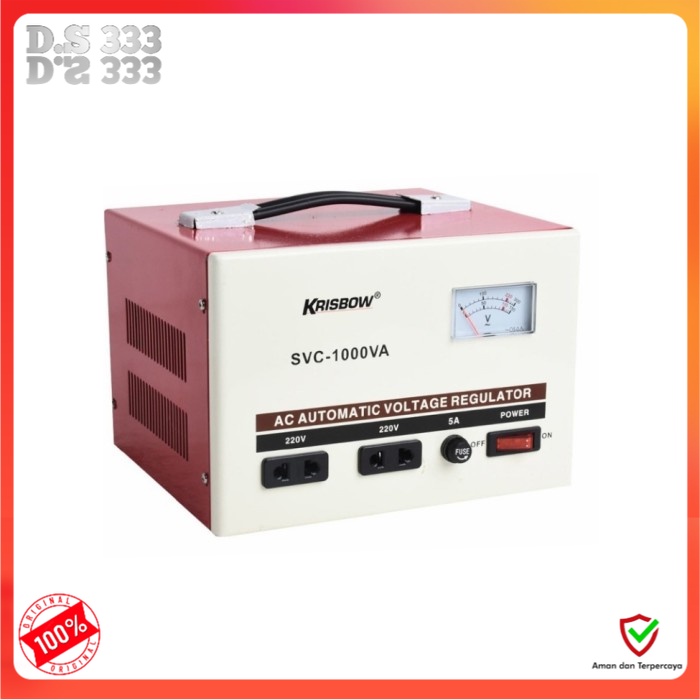Jual Krisbow Stabilizer 1000 Watt Analog Stabilizer 1 kva | Shopee ...