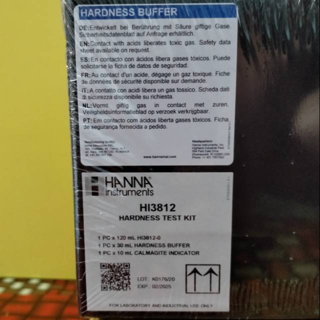 Jual Hanna Total Hardness Test Kit. 100 Test. HI3812 Shopee Indonesia