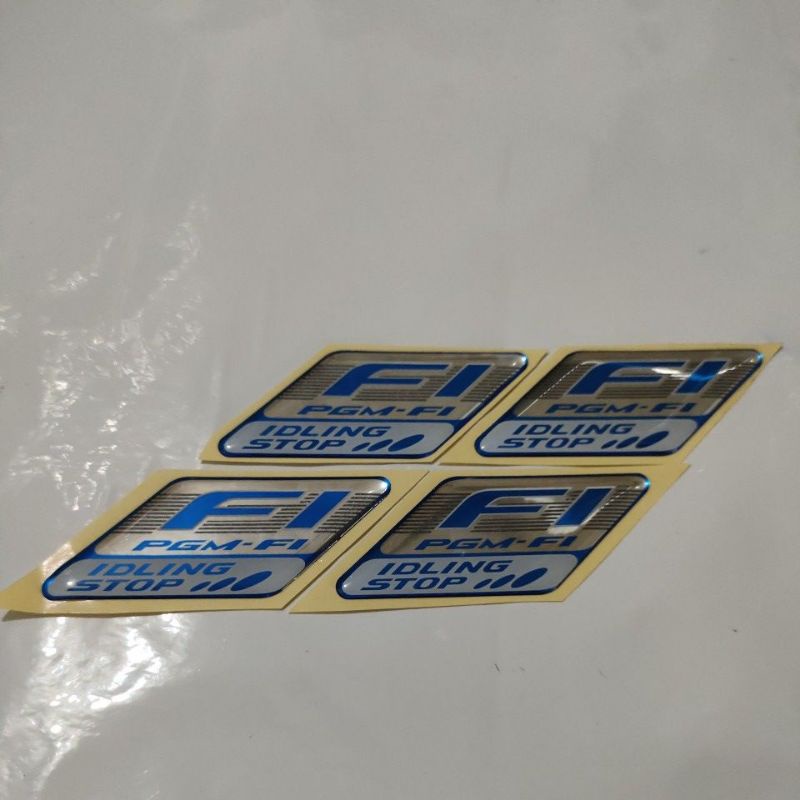 Jual Stiker Timbul Emblem Fi Pgm Fi Idling Stop Shopee Indonesia