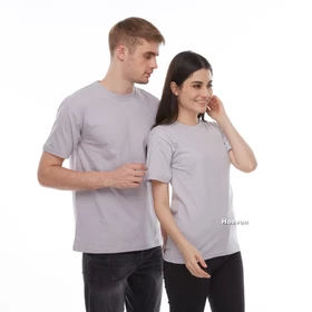 Abu Polos Muda Cotton Combed 20S Lengan Pendek (Pria Wanita)