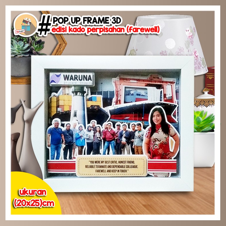 Jual Pop Up Frame 3d Kado Farewell Unik Souvenir Perpisahan Shopee