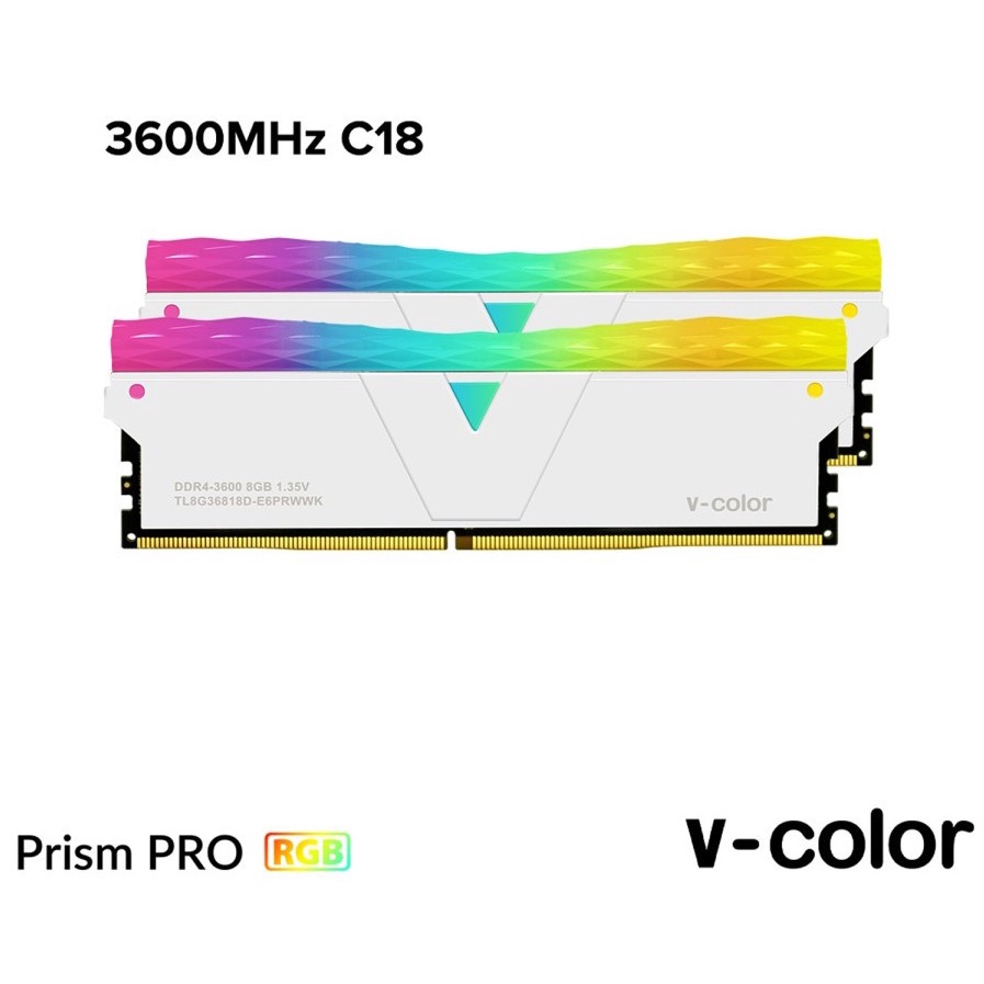 Jual V-COLOR DDR4 PRISM PRO RGB 16GB (2x8GB) DDR4 3600Mhz | Shopee ...