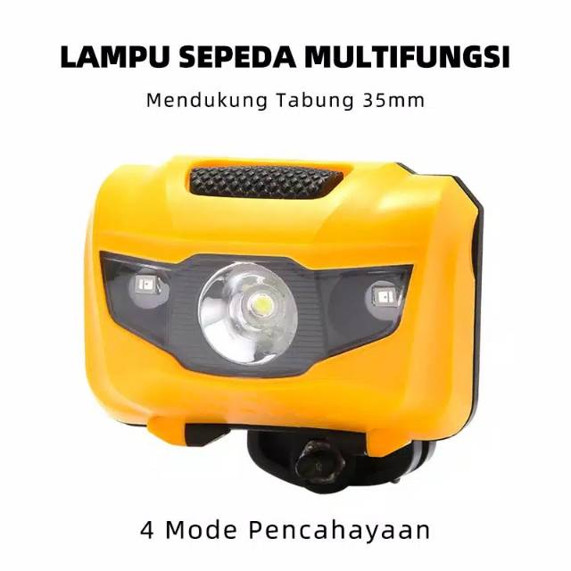 Jual Lampu Depan Sepeda LED Super Tahan Air Dan Bisa Jadi Lampu ...