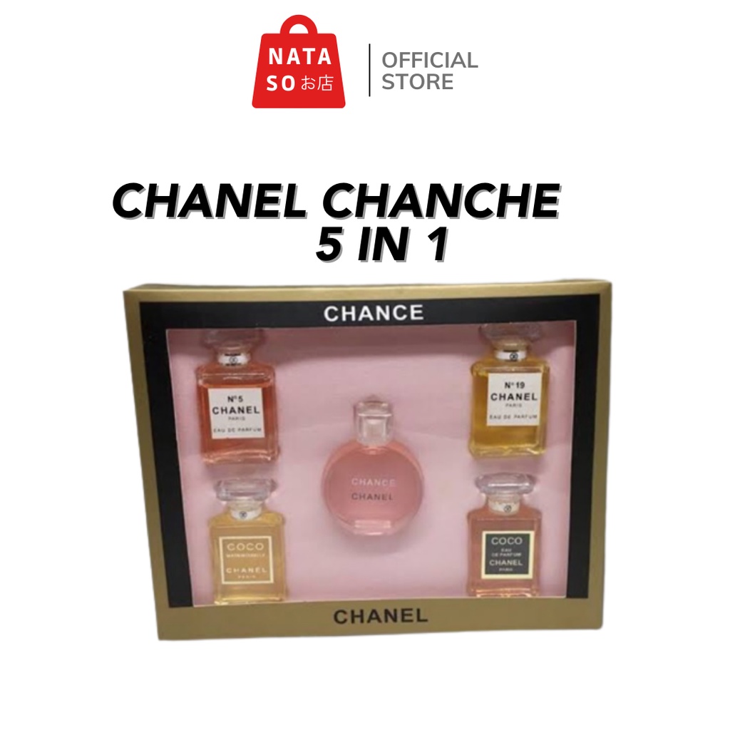 Jual Parfum Chanel Chance Set - Gift Mini Parfum isi 5 in 1 Original ...