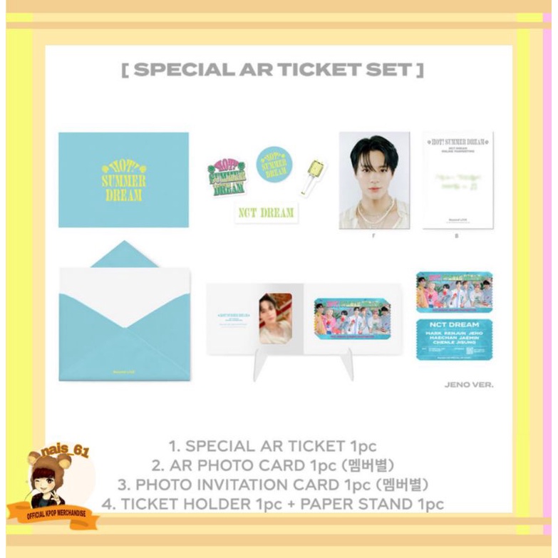 Jual OFFICIAL MD - AR TICKET NCT DREAM HOT! SUMMER DREAM