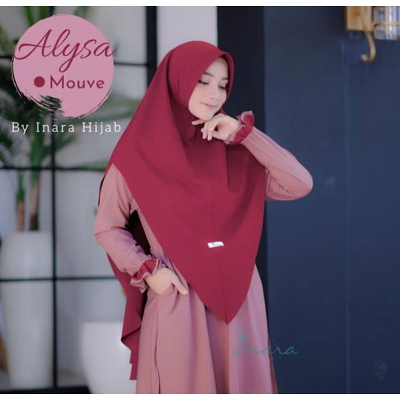 Jual Gamis Inara - Alysa Series Warna Mouve by Inara Hijab | Shopee ...